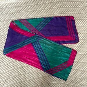 Vintage Lanvin Scarf Geometric Abstract Design